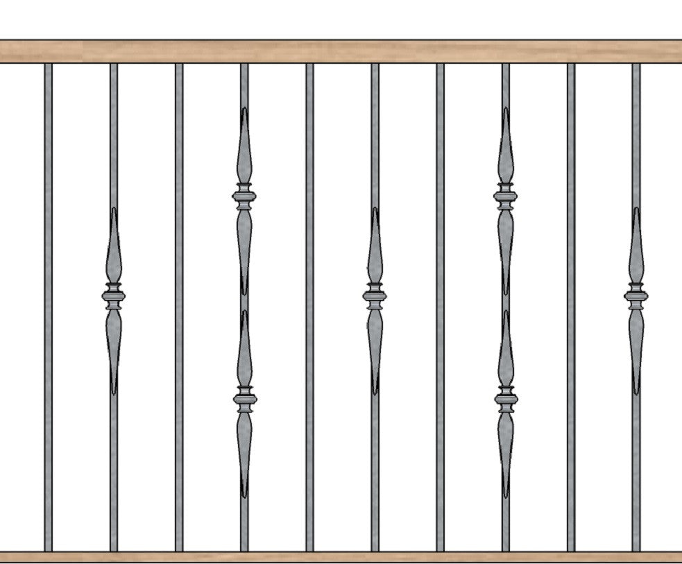 Single and Double Spoons Separated by Blanks