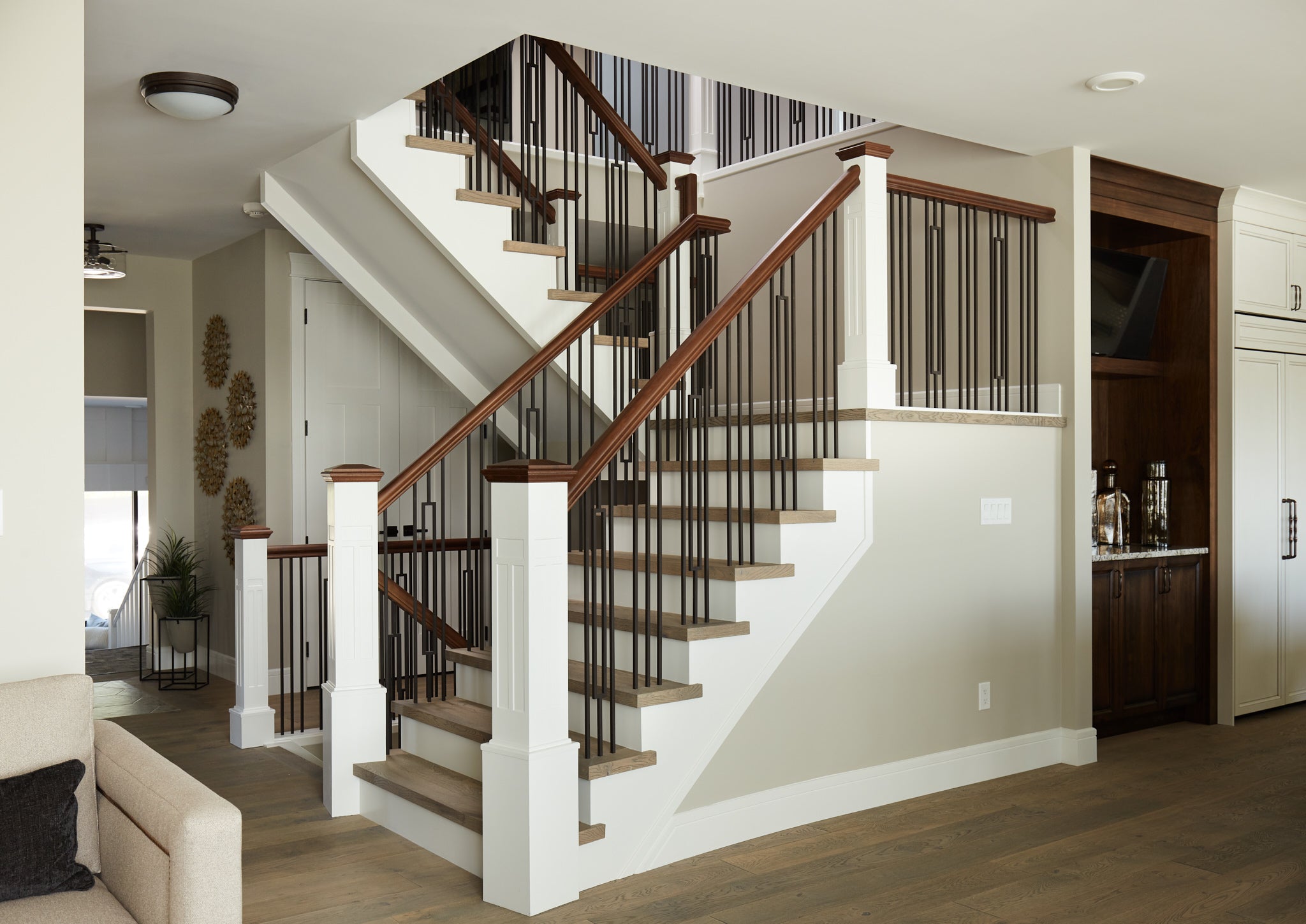 Rake Railing Stair Rail Installation For Home