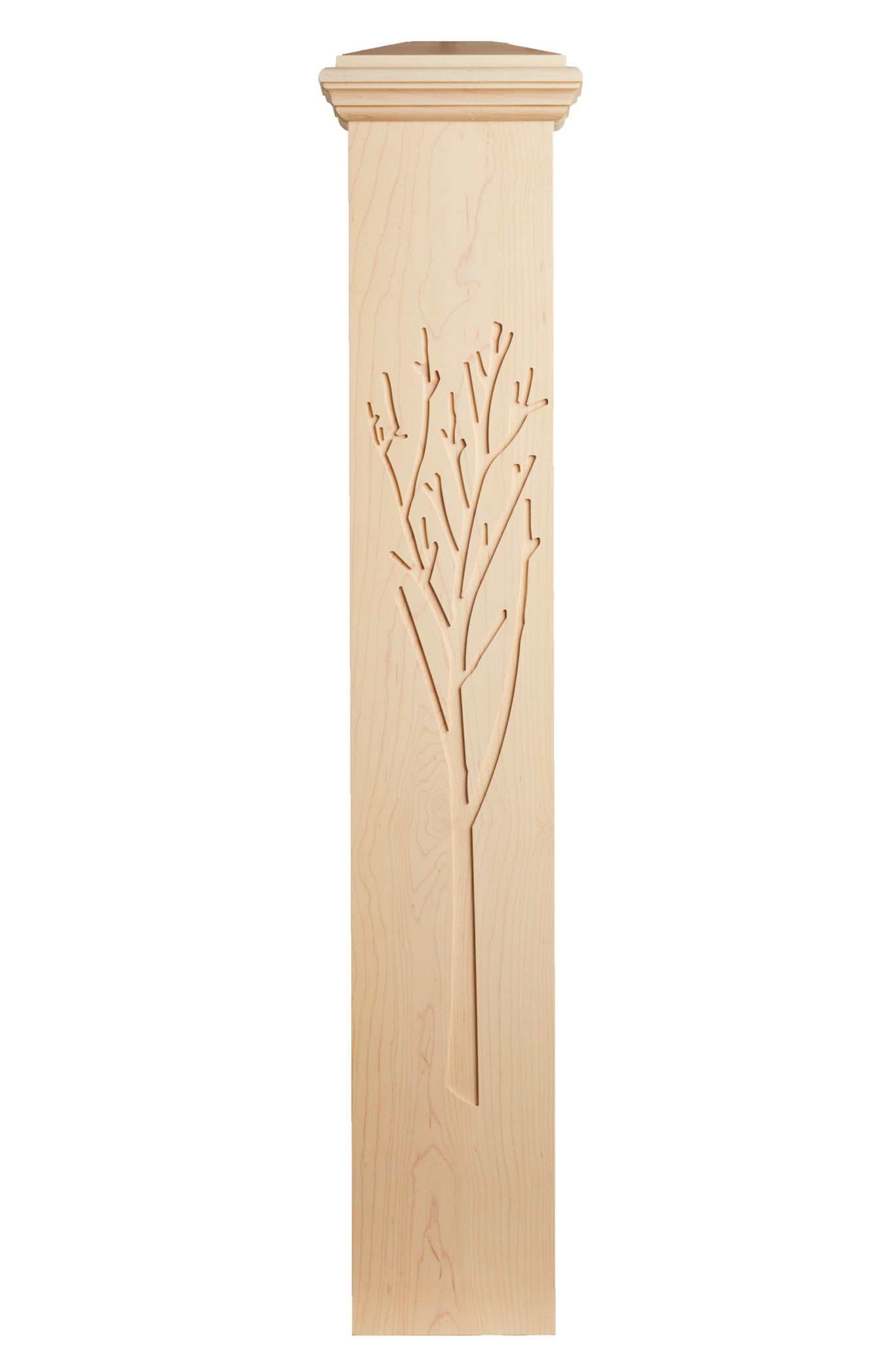 Winter Tree Post – Custom Newel Posts